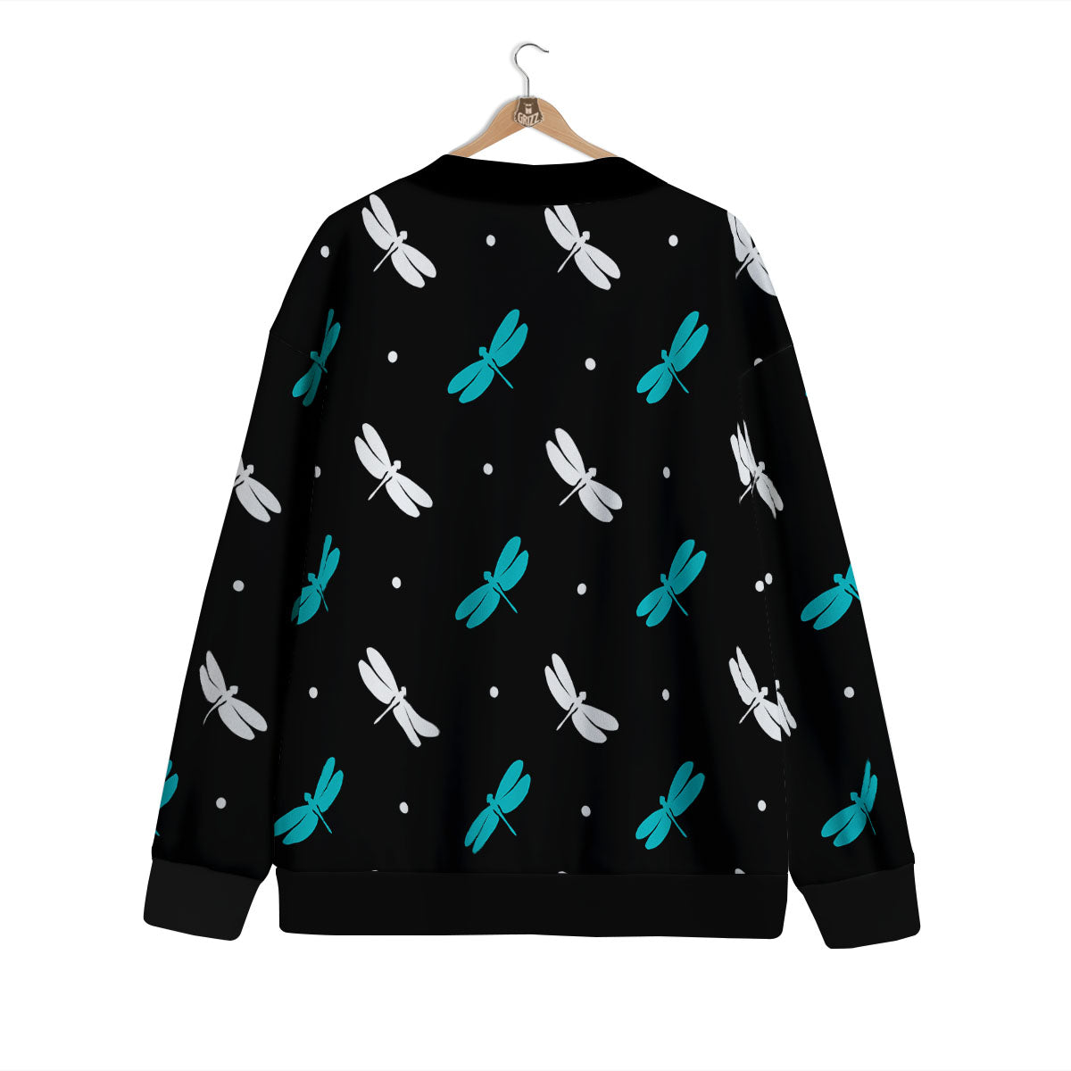 Dragonfly Polka Dot Print Pattern Cardigan-grizzshop