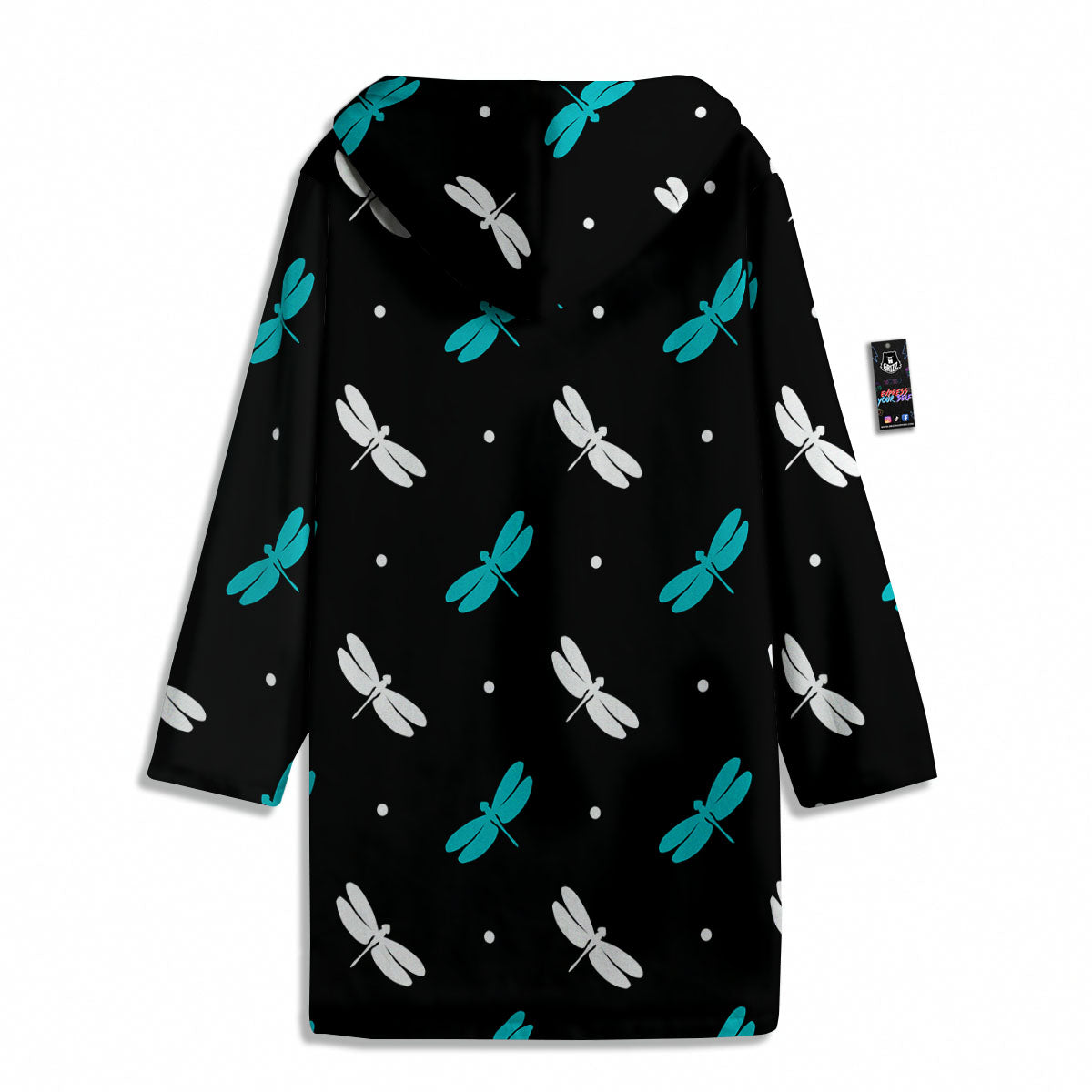 Dragonfly Polka Dot Print Pattern Men's Windbreaker Jacket-grizzshop