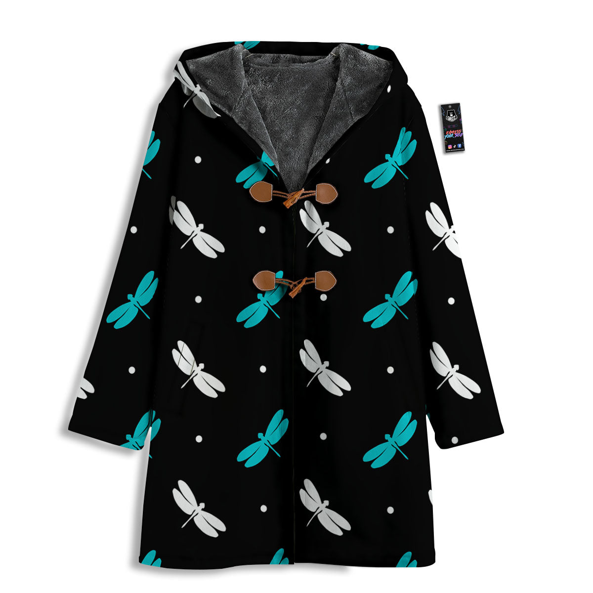 Dragonfly Polka Dot Print Pattern Men's Windbreaker Jacket-grizzshop