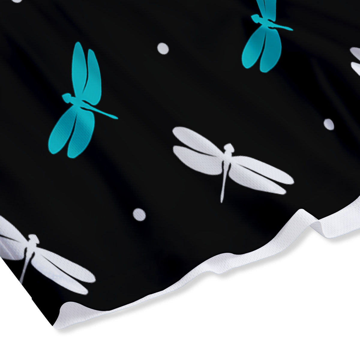 Dragonfly Polka Dot Print Pattern Mesh Shorts