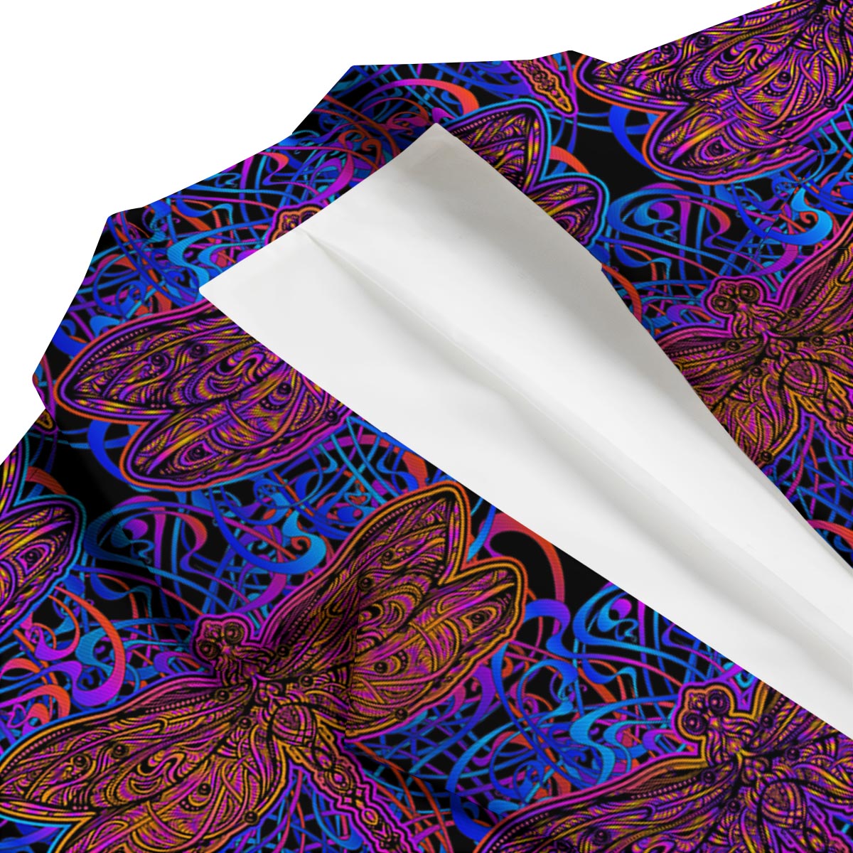 Dragonfly Trippy Print Pattern Men's Blazer-grizzshop