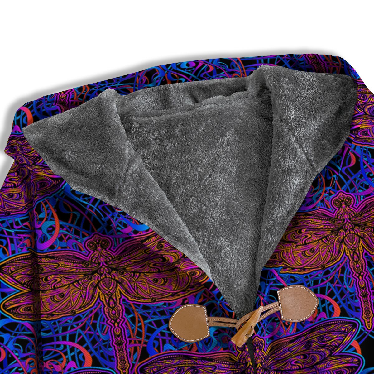 Dragonfly Trippy Print Pattern Men's Windbreaker Jacket-grizzshop