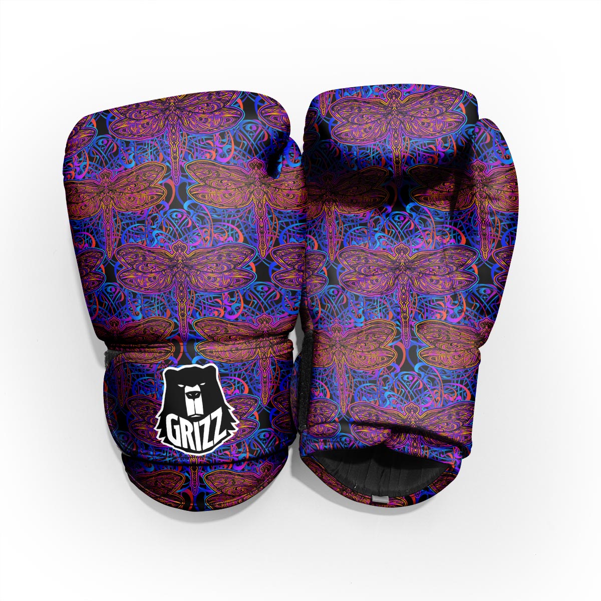 Dragonfly Trippy Print Pattern Pro Boxing Glove