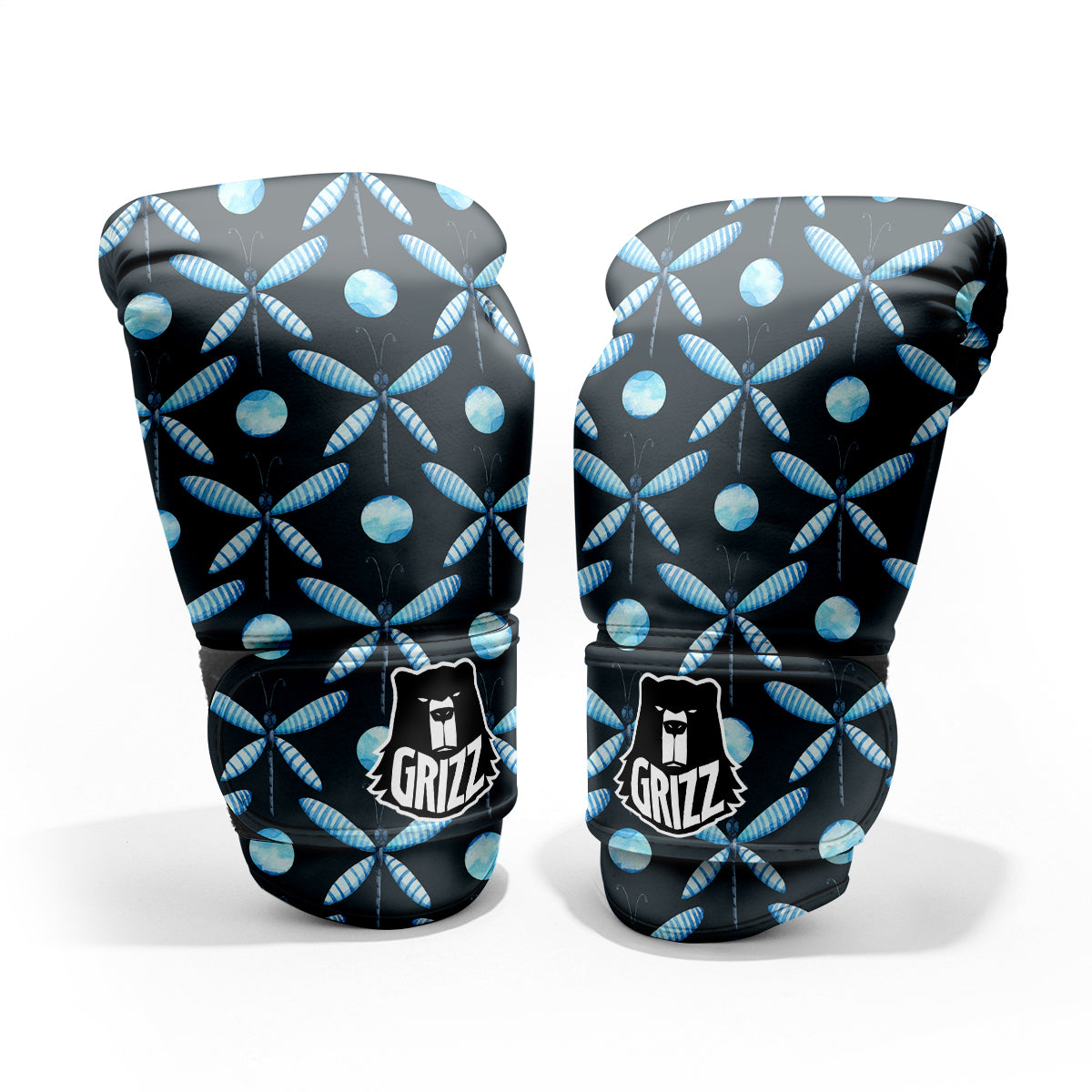 Dragonfly Turquoise Print Pattern Pro Boxing Glove