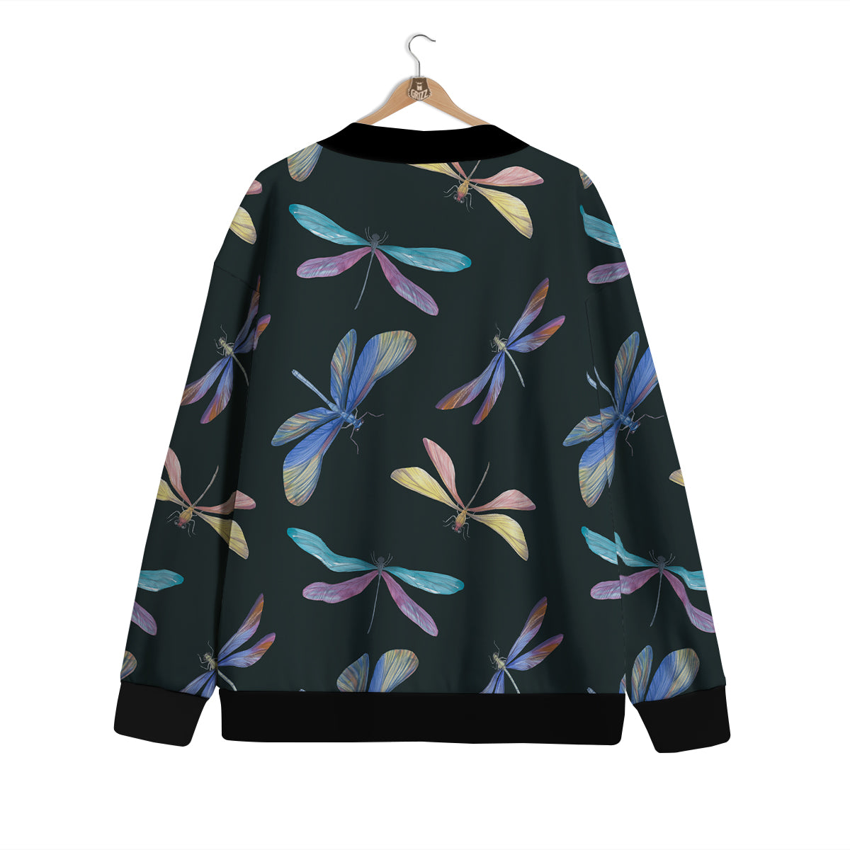 Dragonfly Vintage Print Pattern Cardigan-grizzshop