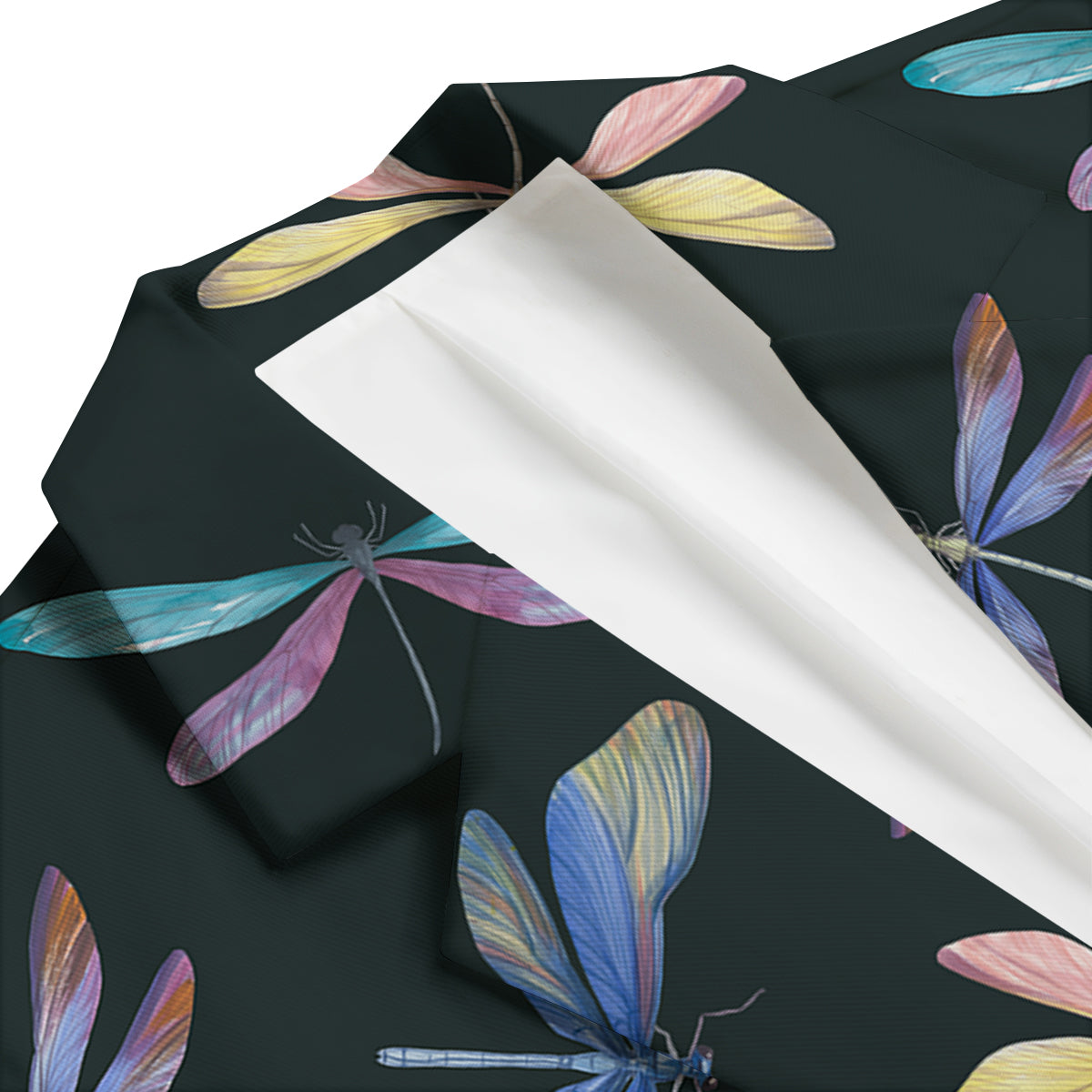 Dragonfly Vintage Print Pattern Men's Blazer-grizzshop