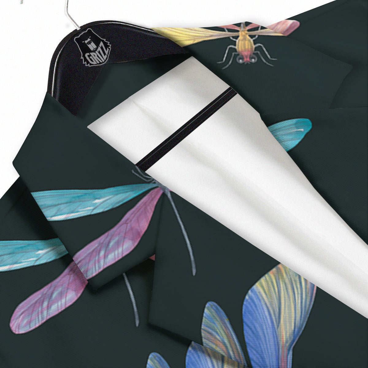 Dragonfly Vintage Print Pattern Men's Sport Coat-grizzshop