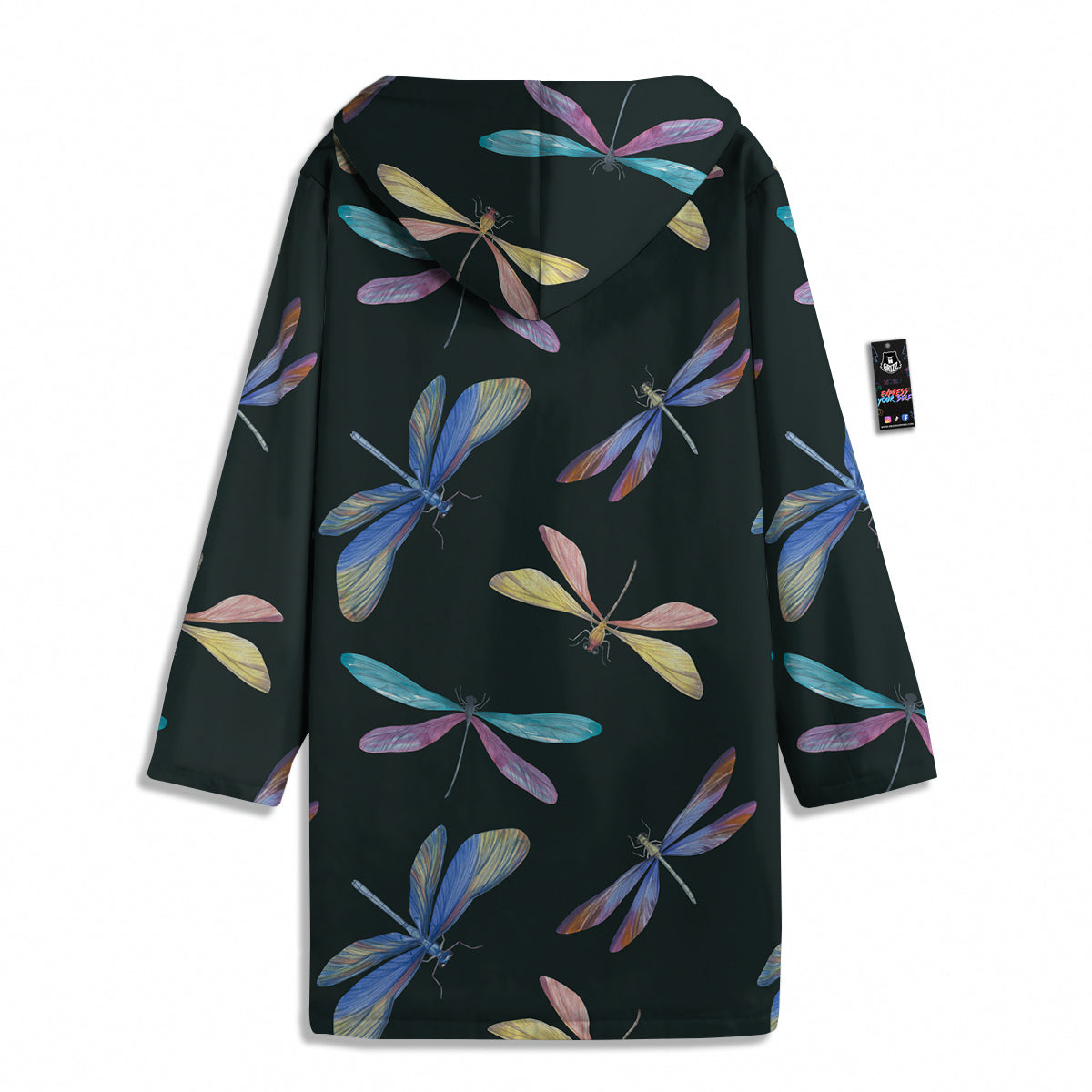 Dragonfly Vintage Print Pattern Men's Windbreaker Jacket-grizzshop