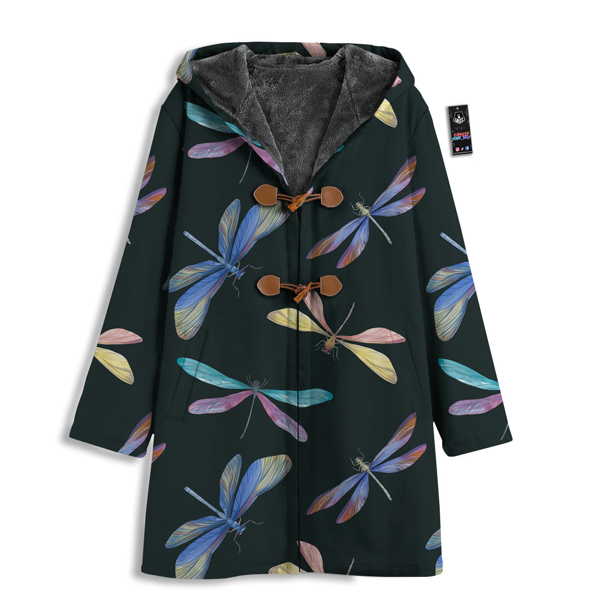 Dragonfly Vintage Print Pattern Men's Windbreaker Jacket-grizzshop