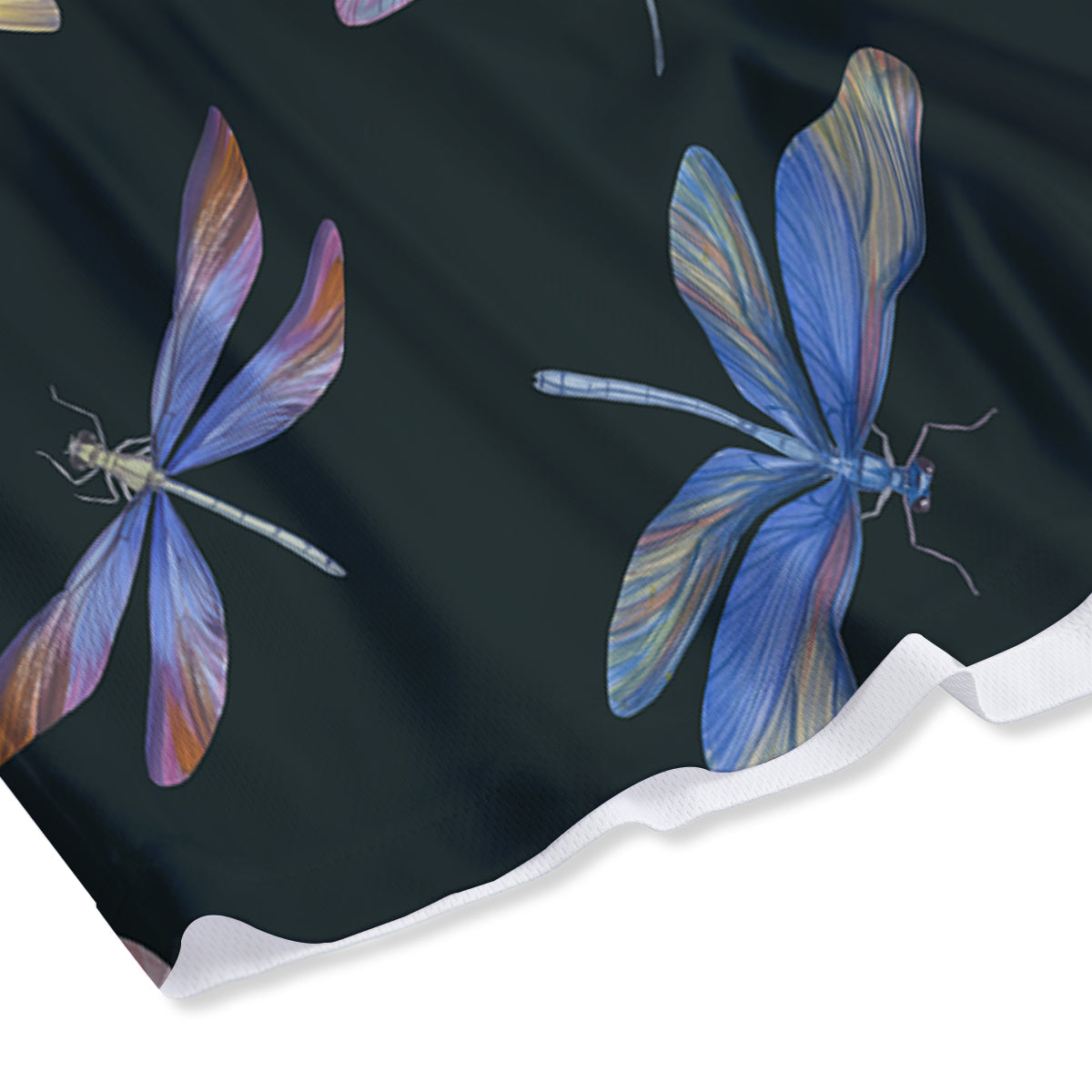 Dragonfly Vintage Print Pattern Mesh Shorts