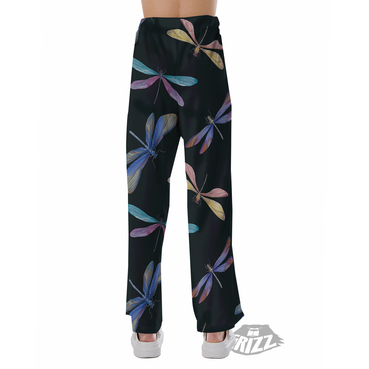 Dragonfly Vintage Print Pattern Pajama Pants-grizzshop