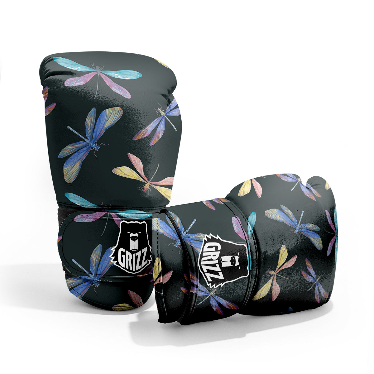 Dragonfly Vintage Print Pattern Pro Boxing Glove