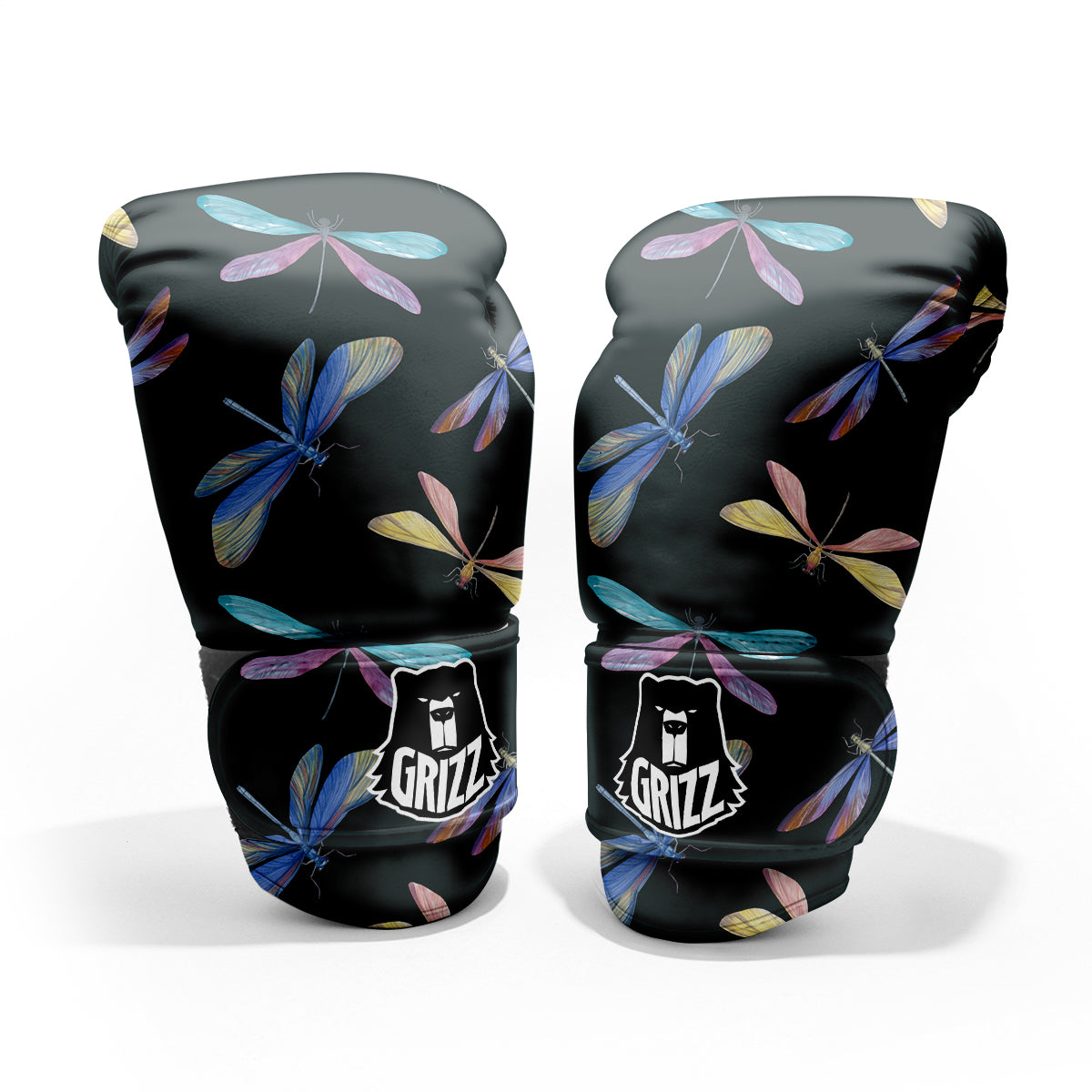 Dragonfly Vintage Print Pattern Pro Boxing Glove