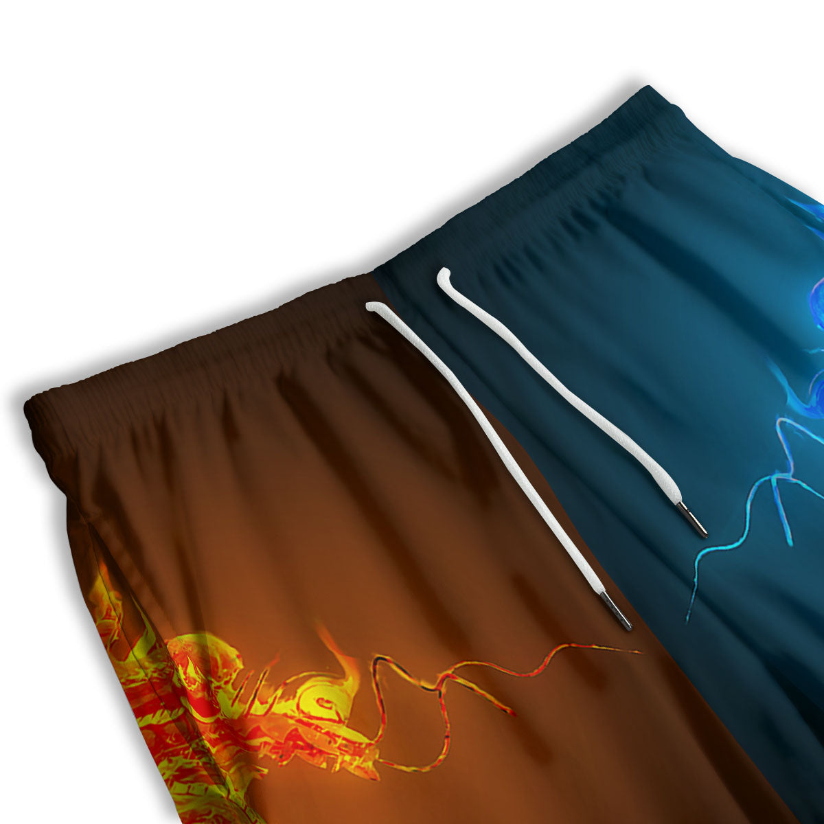 Elephant Indian Blue Print Pattern Men's Athletic Shorts