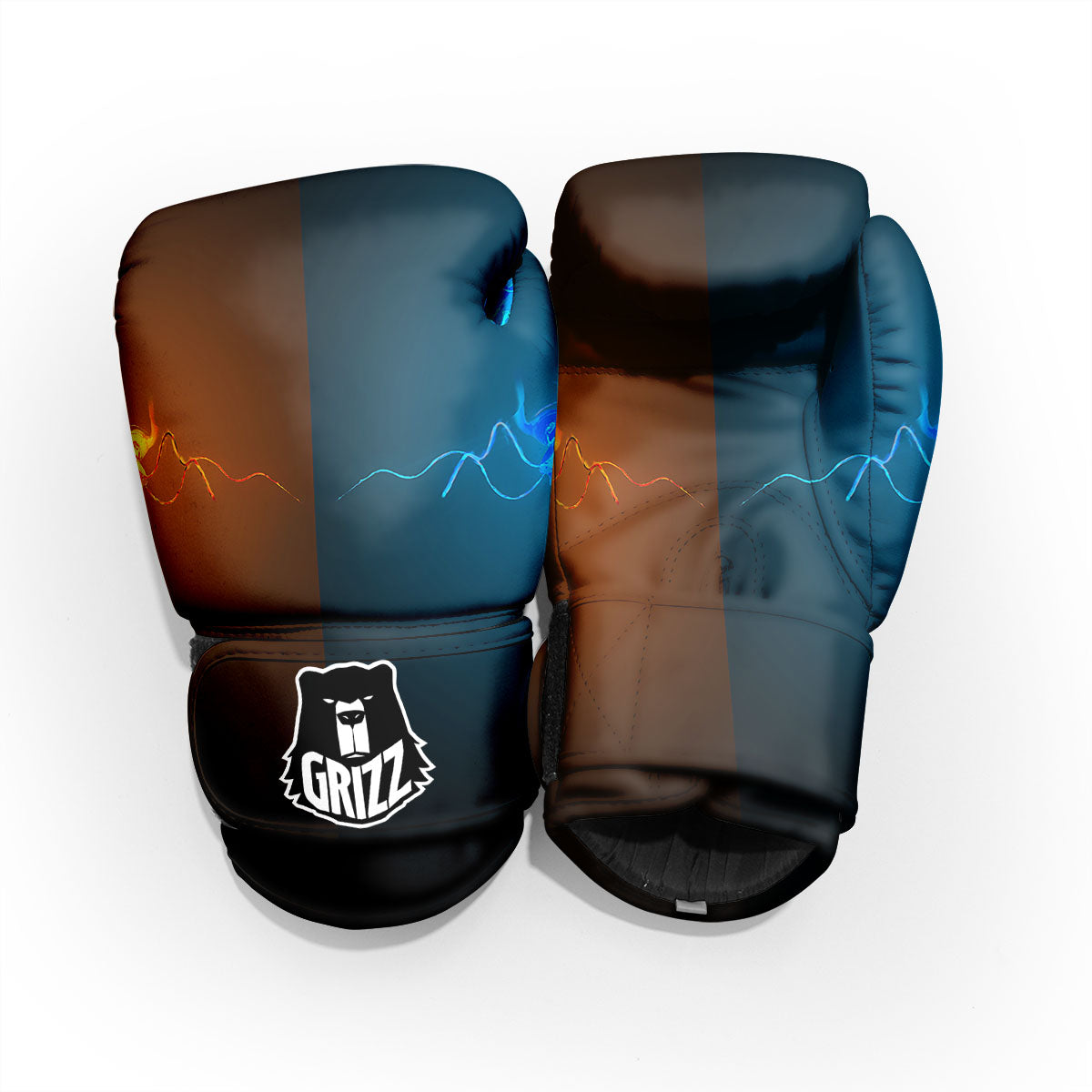 Dragons Ice And Fire Print Pro Boxing Glove
