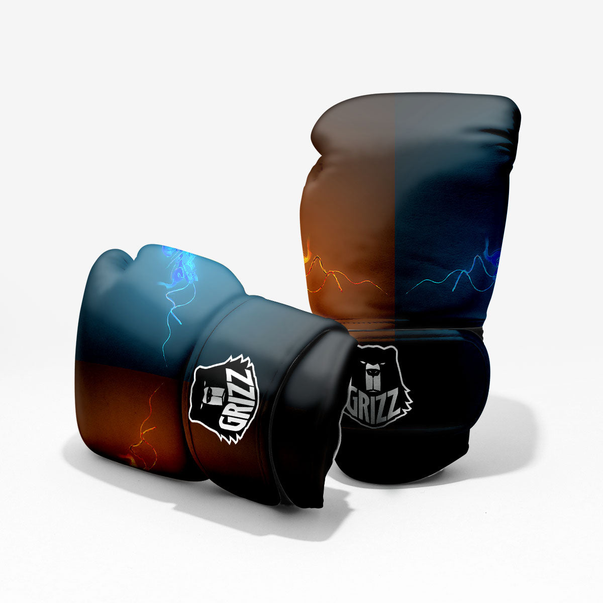 Dragons Ice And Fire Print Pro Boxing Glove