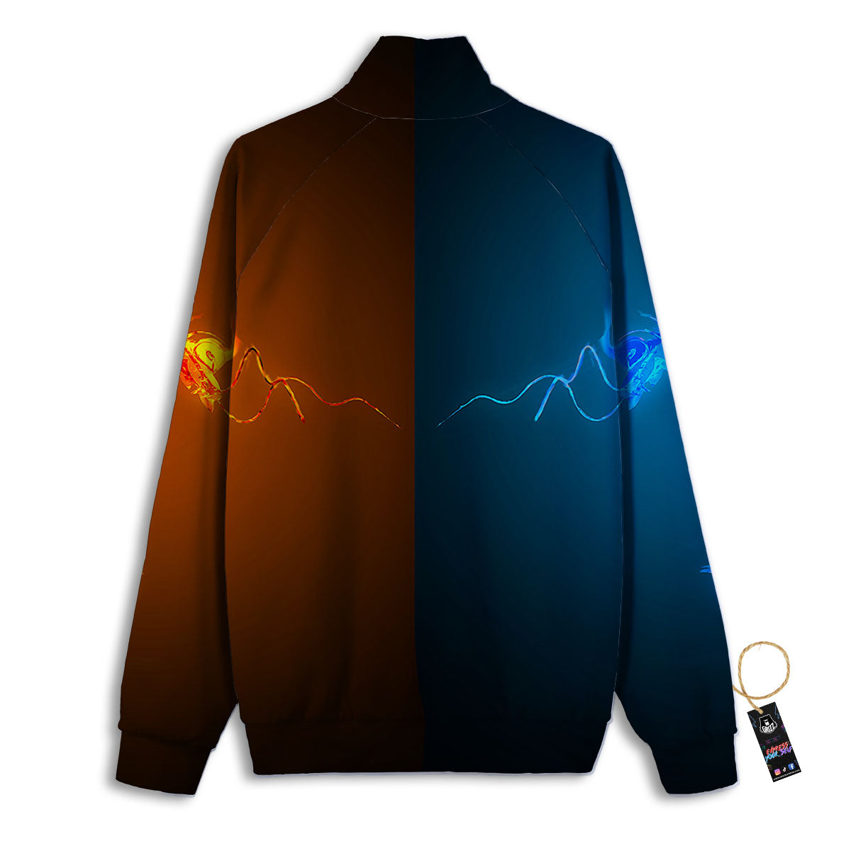 Dragons Ice And Fire Print Track Jacket-grizzshop
