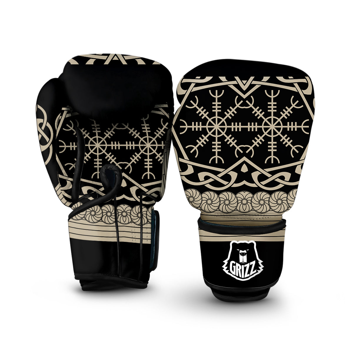 Drakkar Ship Viking Norse Boxing Gloves-grizzshop