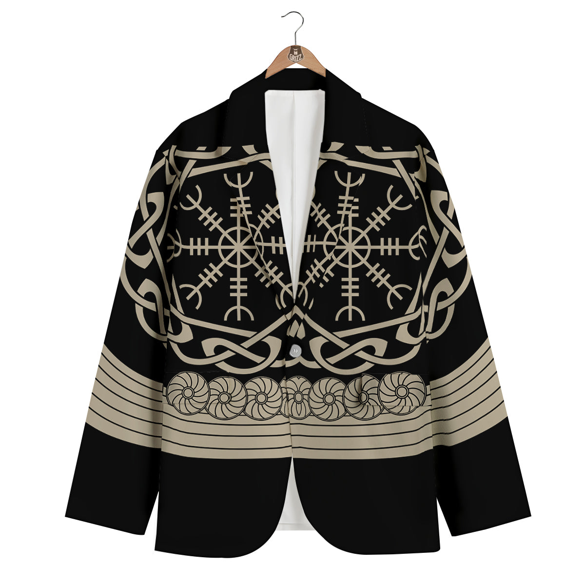 Drakkar Ship Viking Norse Men's Blazer-grizzshop