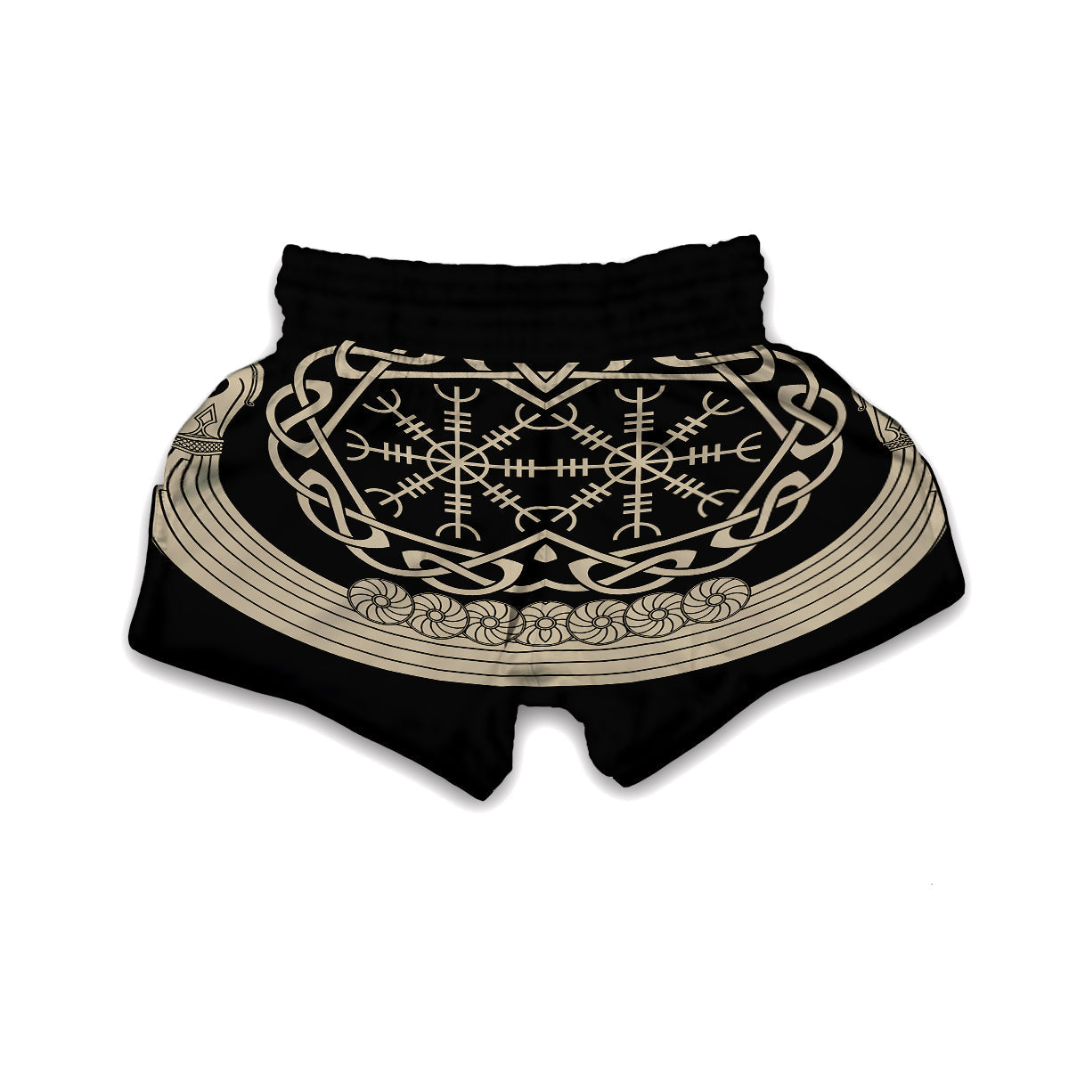 Drakkar Ship Viking Norse Muay Thai Boxing Shorts-grizzshop