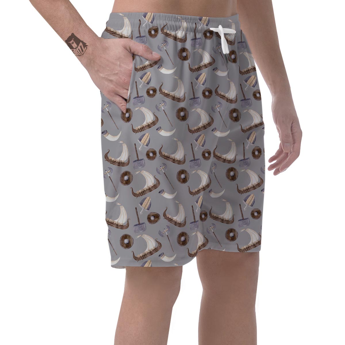 Drakkar Viking Ship Men's Shorts-grizzshop