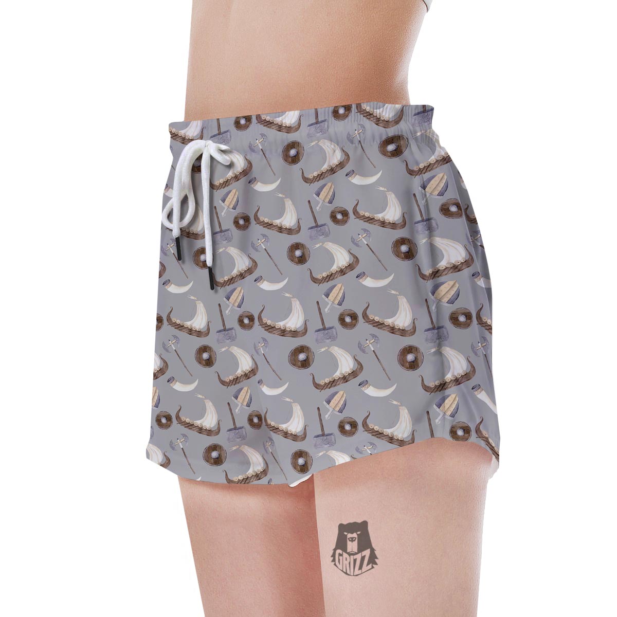 Drakkar Viking Ship Women's Shorts-grizzshop