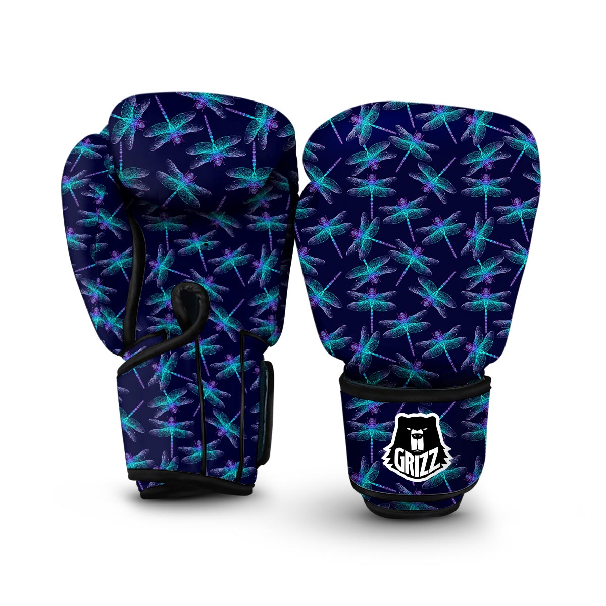 Draonfly Print Boxing Gloves-grizzshop