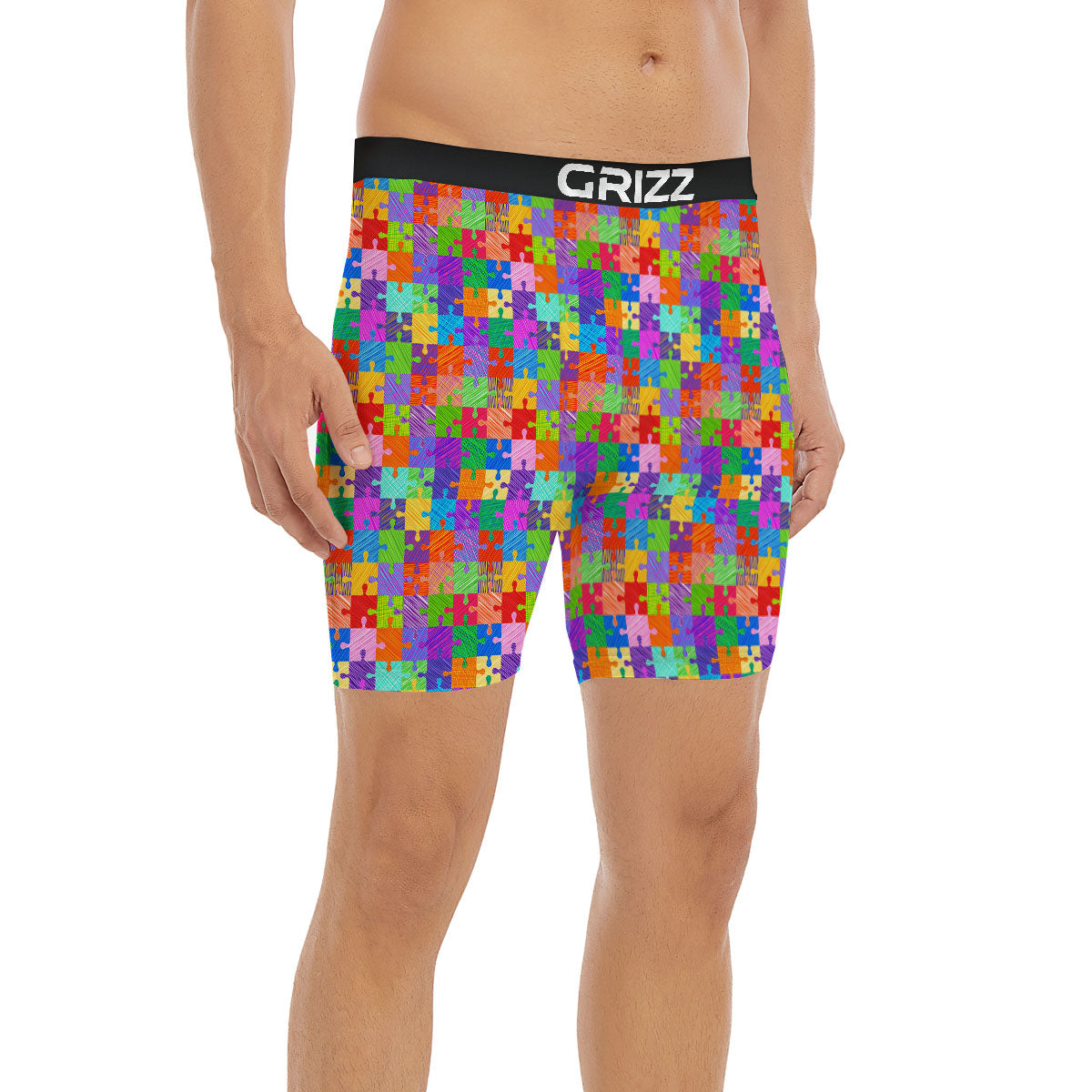 Drawing Autism Awareness Print Boxer Briefs-grizzshop