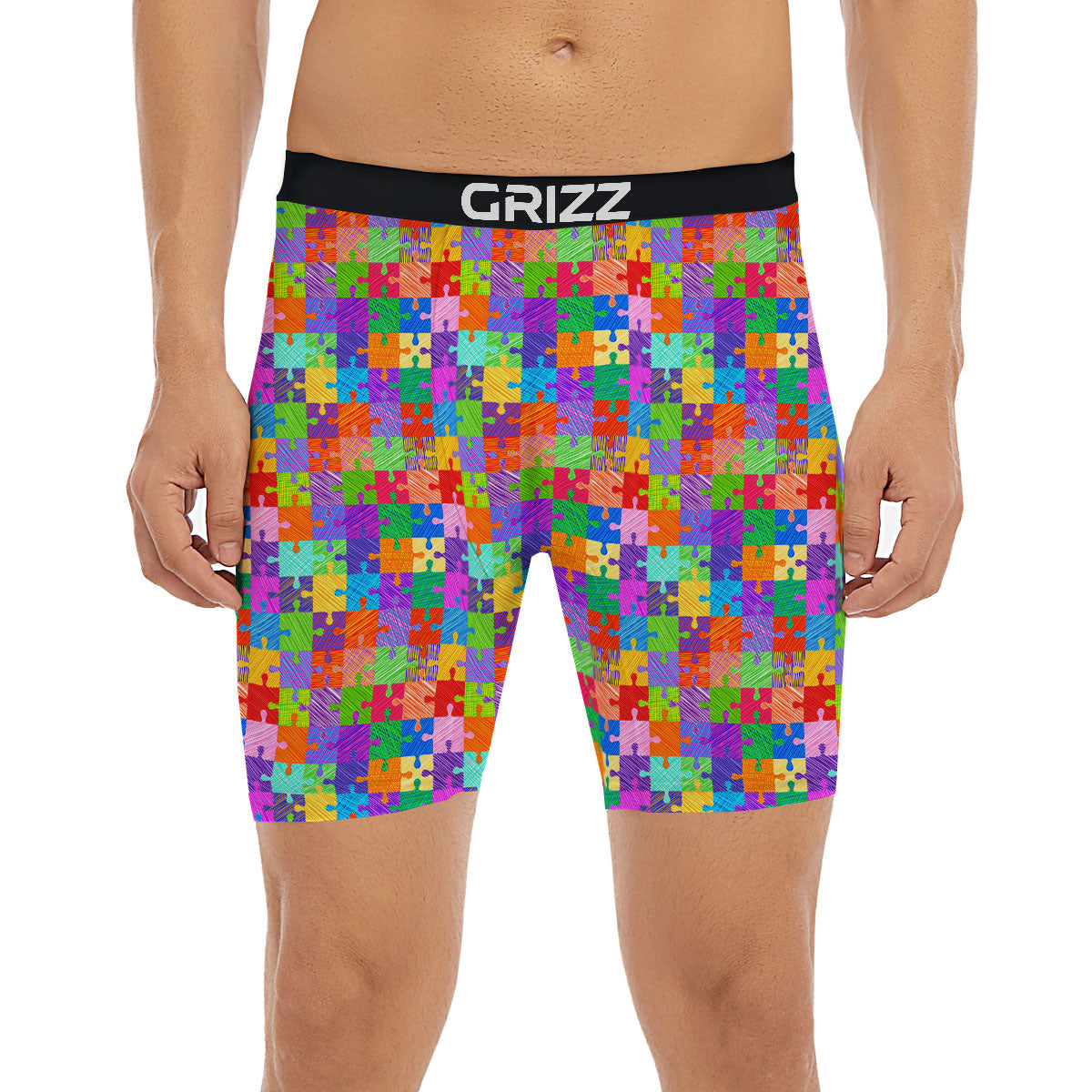 Drawing Autism Awareness Print Boxer Briefs-grizzshop