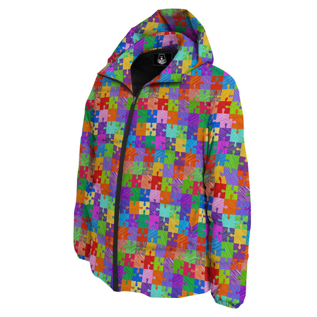 Drawing Autism Awareness Print Down Jacket-grizzshop