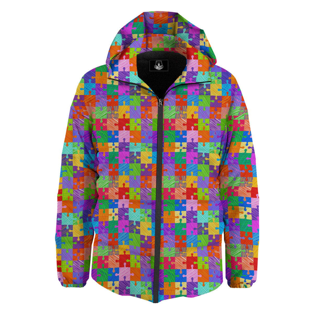 Drawing Autism Awareness Print Down Jacket-grizzshop