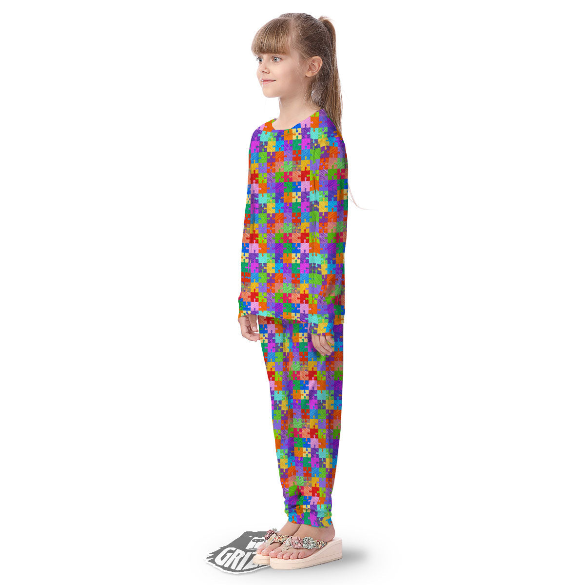 Drawing Autism Awareness Print Kid's Pajamas-grizzshop