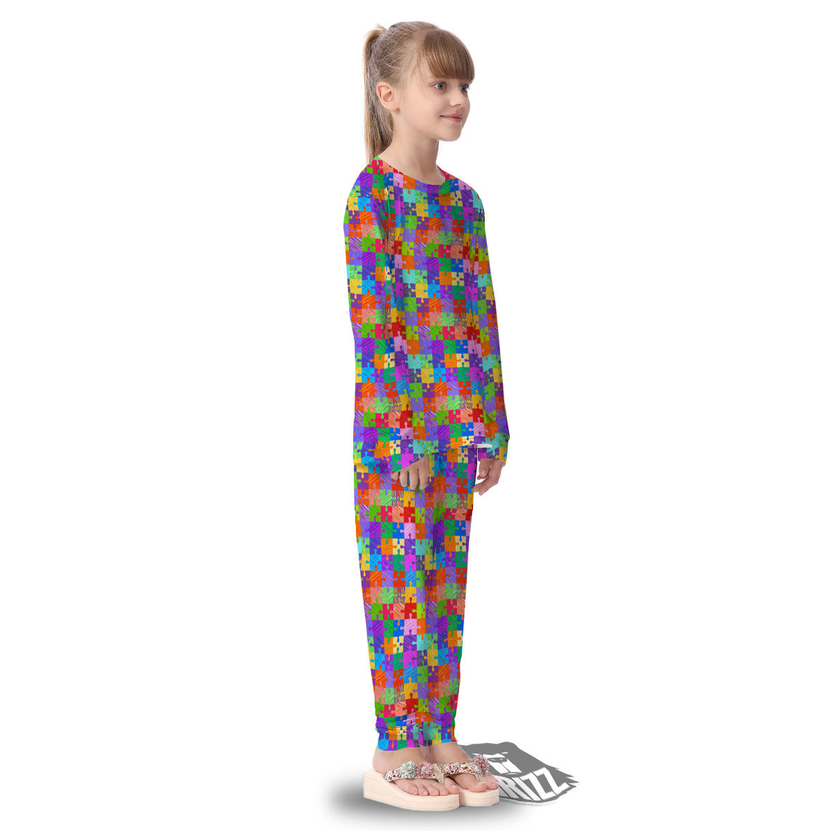 Drawing Autism Awareness Print Kid's Pajamas-grizzshop