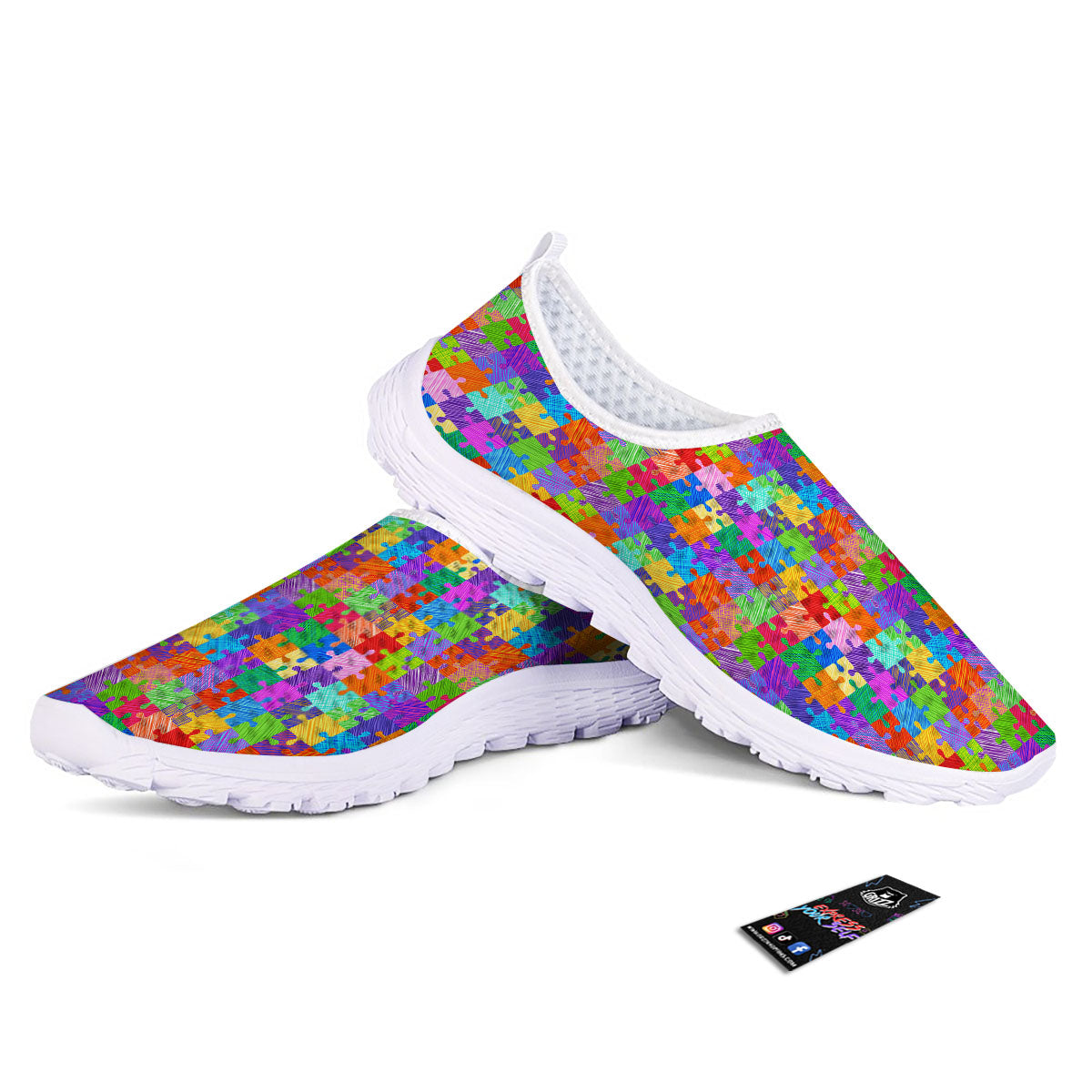 Drawing Autism Awareness Print Nurse Shoes-grizzshop