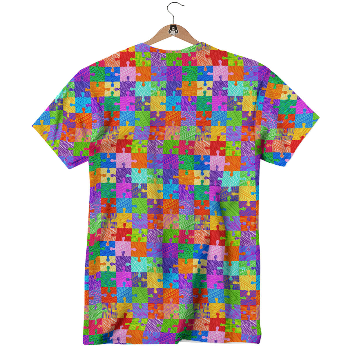 Drawing Autism Awareness Print T-Shirt-grizzshop