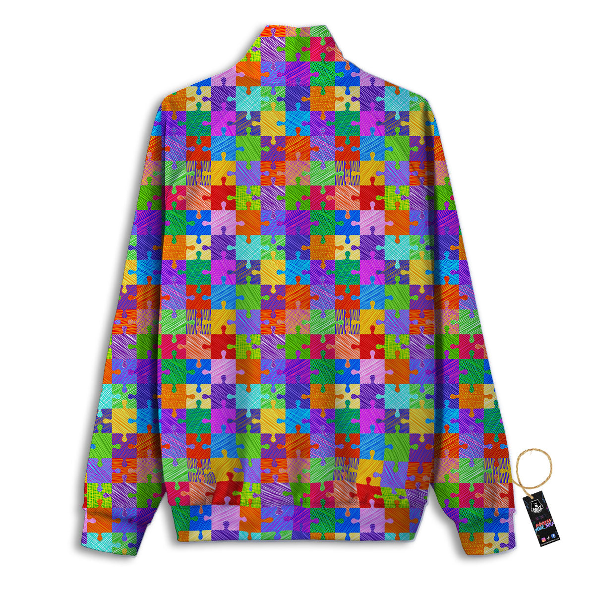 Drawing Autism Awareness Print Track Jacket-grizzshop