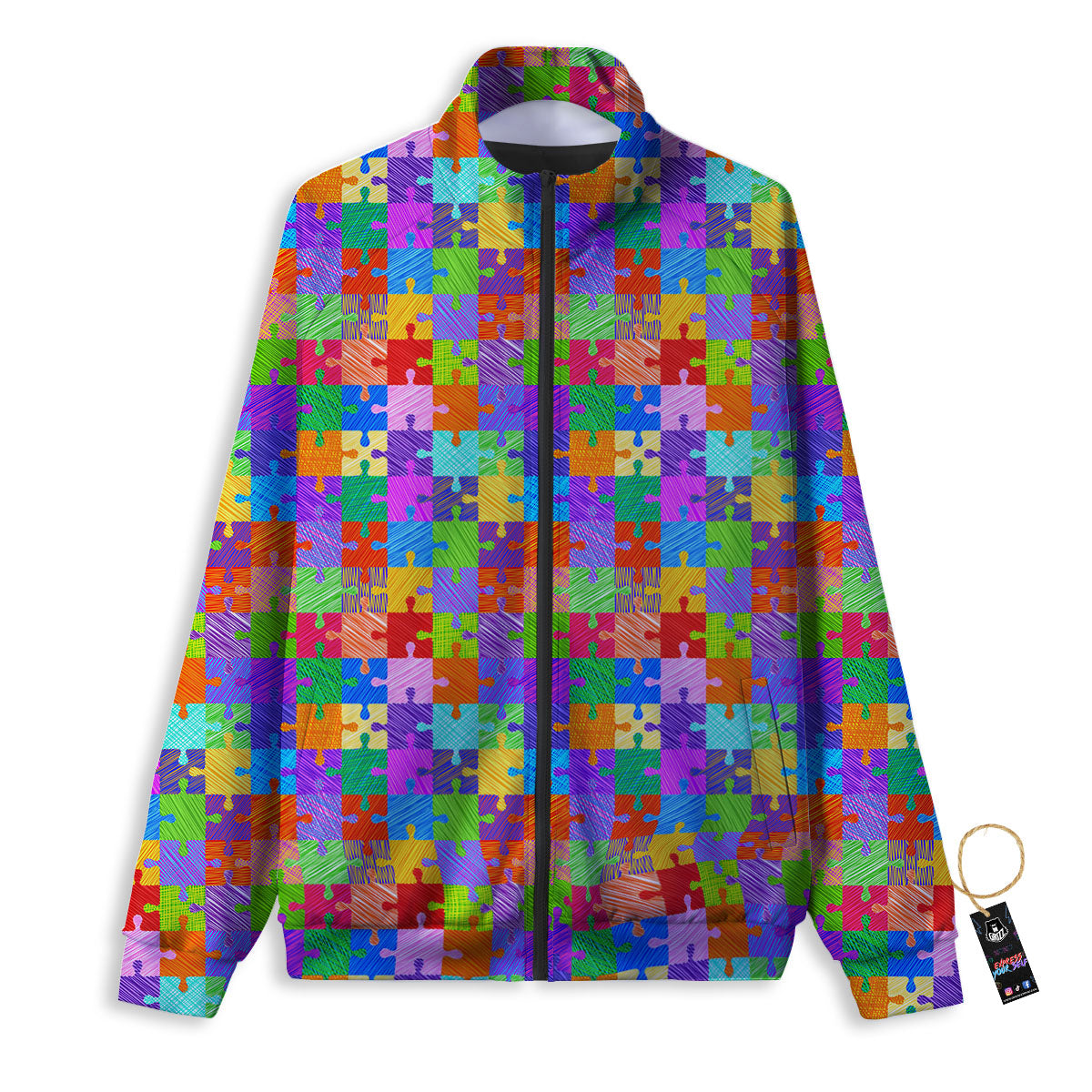 Drawing Autism Awareness Print Track Jacket-grizzshop