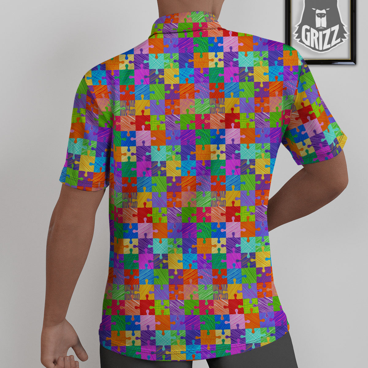 Drawing Autism Awareness Print Untucked Shirts-grizzshop