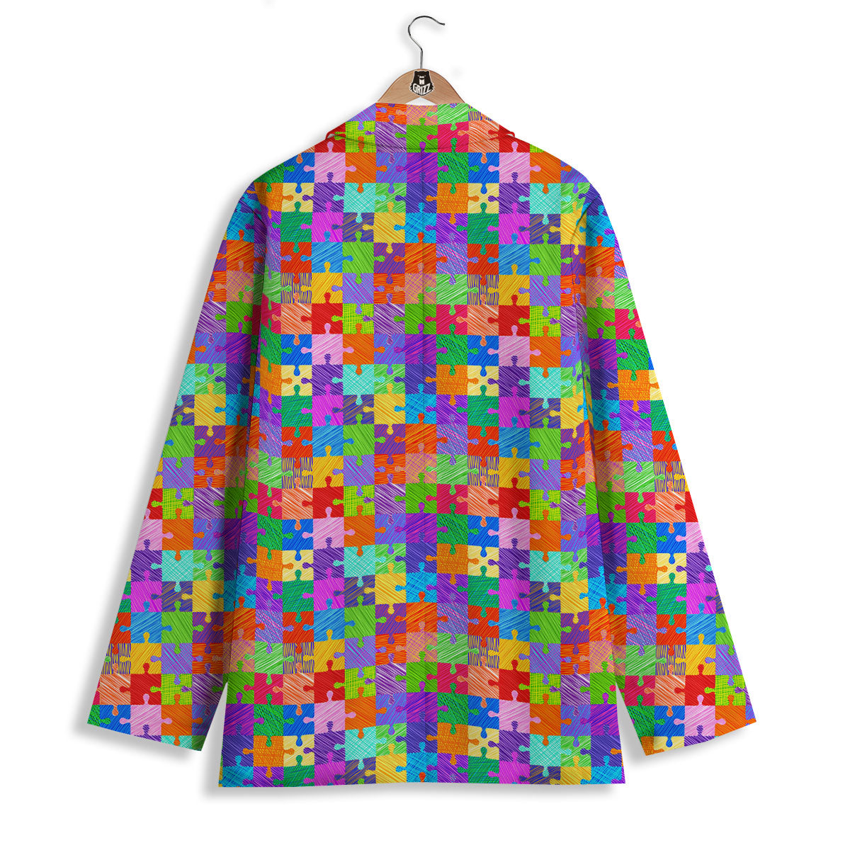 Drawing Autism Awareness Print Women's Blazer-grizzshop