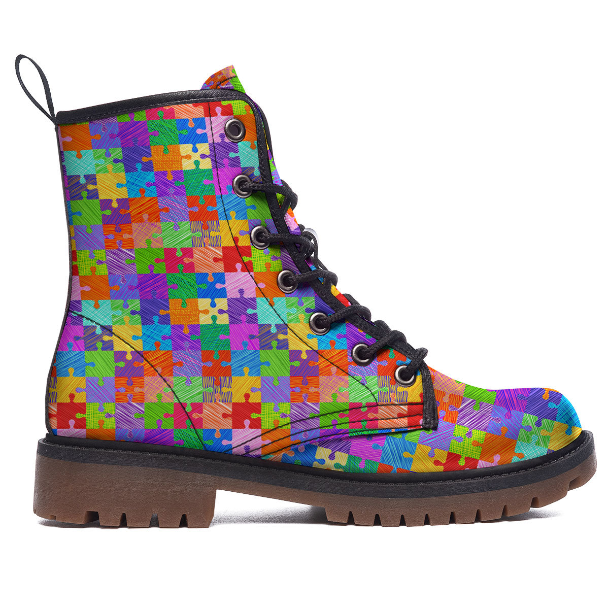 Drawing Autism Awareness Print Work Boots-grizzshop