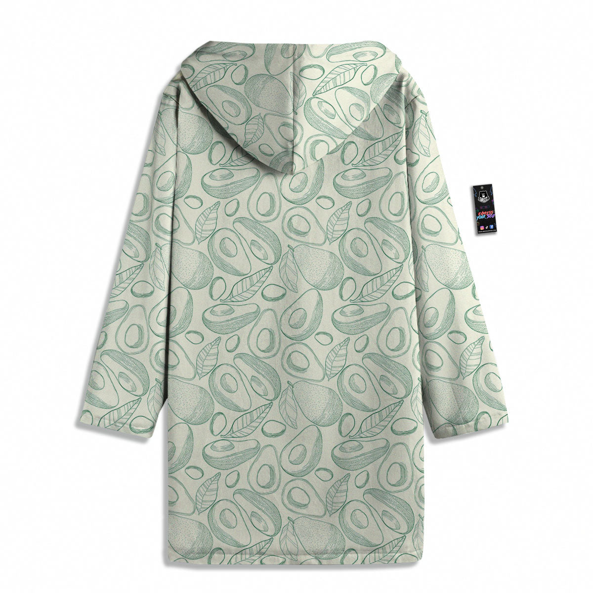 Drawing Avocado Cut In Half Print Men's Windbreaker Jacket-grizzshop