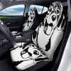 Drawing Beagle White And Black Print Car Seat Covers-grizzshop