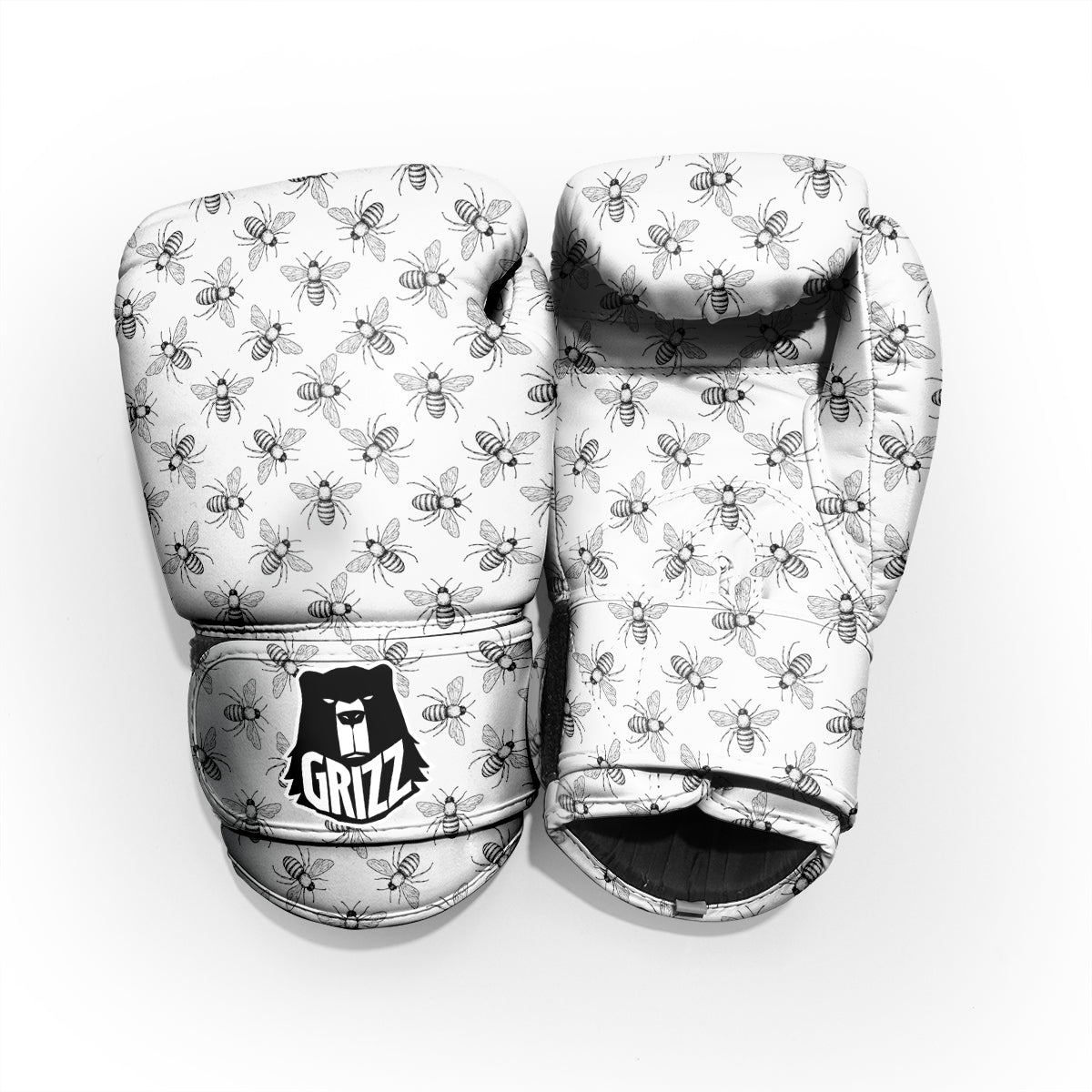 Drawing Bee Print Pattern Pro Boxing Glove