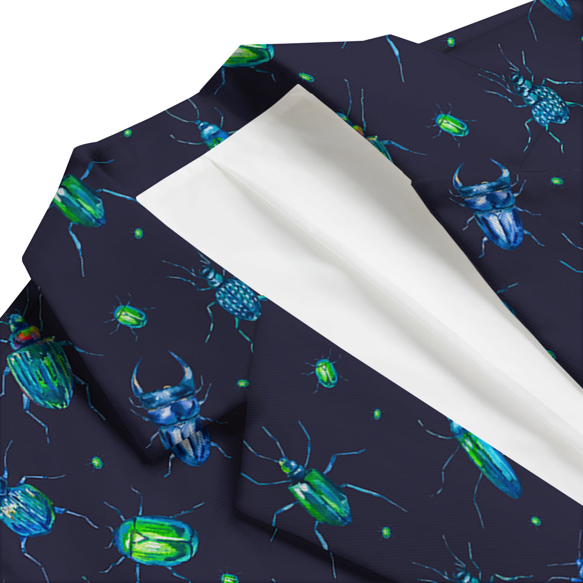 Drawing Bug Pattern Print Men's Blazer-grizzshop