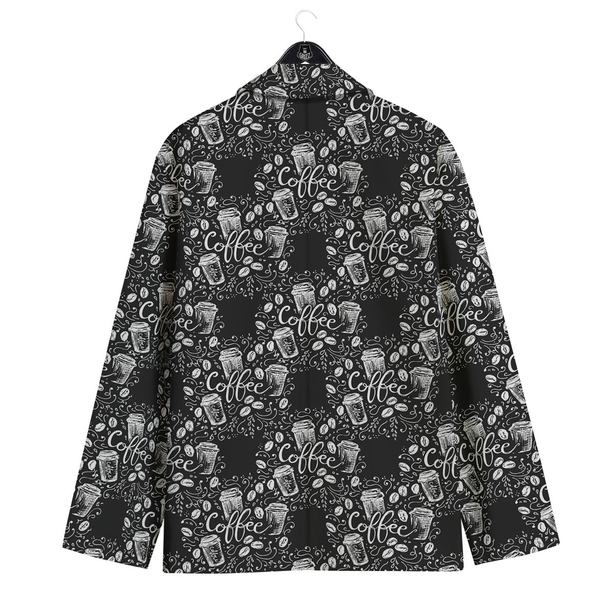 Drawing Coffee Print Pattern Men's Sport Coat-grizzshop