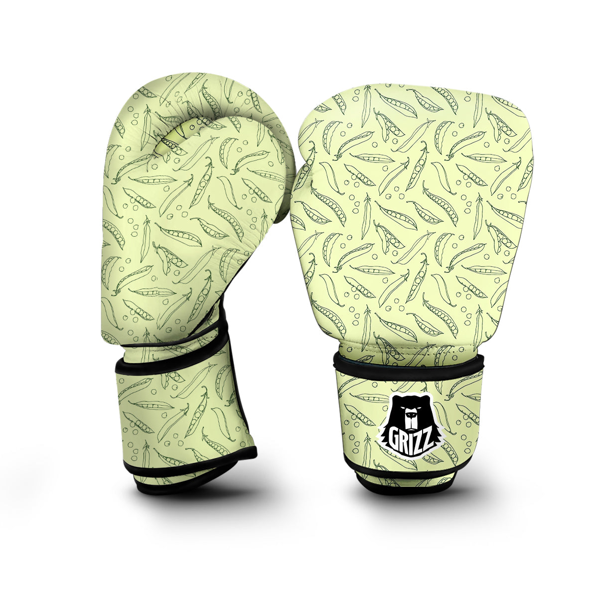 Drawing Peas Print Pattern Boxing Gloves-grizzshop