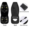 Drawing Portrait Black Cat Print Car Seat Covers-grizzshop