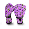 Drawing Purple Mangosteen Print Pattern Boxing Gloves-grizzshop