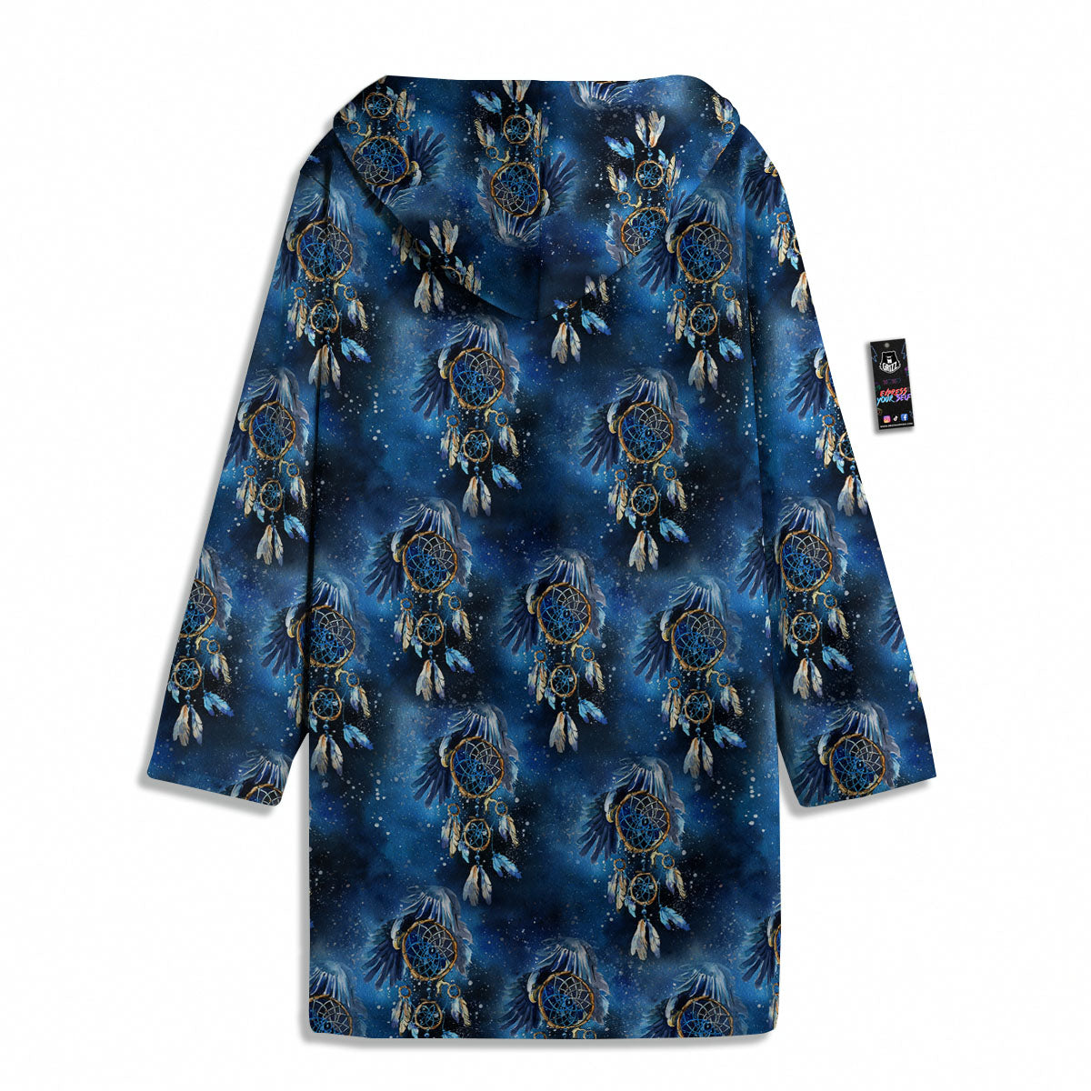 Dream Catcher Blue Galaxy Print Pattern Men's Windbreaker Jacket-grizzshop