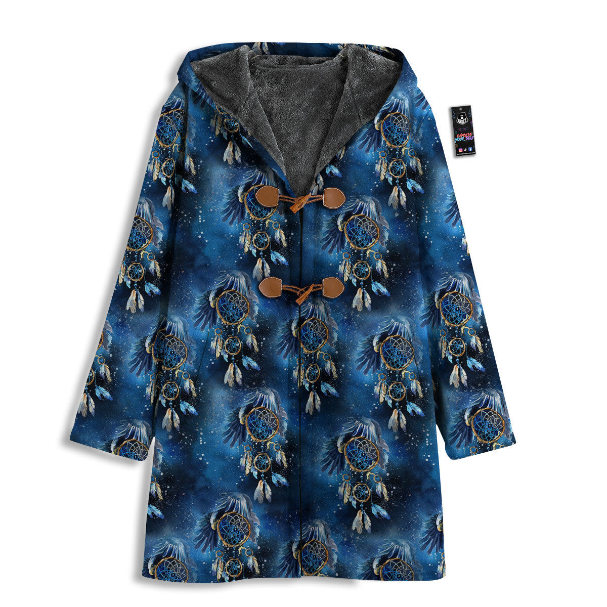 Dream Catcher Blue Galaxy Print Pattern Men's Windbreaker Jacket-grizzshop